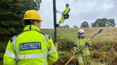 Power restored to 50,000 homes in Storm Amy clear up