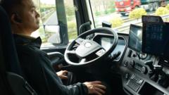 On board the driverless lorries hoping to transform China's transport industry