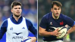 France bring in Jalibert & Penaud to face England