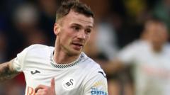 Swansea's Tymon wins EFL goal of season