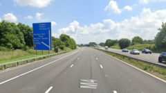 M4 driver tested positive for cannabis and cocaine