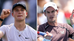 Draper into Adelaide semis and Murray beats Thiem