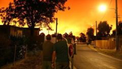 Tourists describe their escape from France wildfires