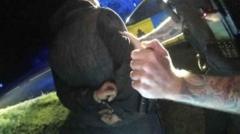 Stolen copper wire recovered from crashed car