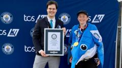 Ms Haddock sets marathon record dressed as fish