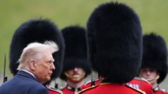 In pictures: US President Donald Trump on second state to UK