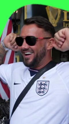 England and Scotland fans banter in Boston