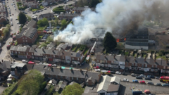 Major factory blaze leads to power cut at 380 homes