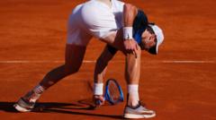Draper smashes racquet during hard-fought Rome win