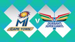 MI Cape Town v Durban’s Super Giants – SA20 scorecard