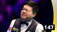 ‘Absolutely brilliant!’ – watch Ding’s 147 against O’Sullivan
