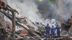 Four dead and dozens injured in wave of Russian strikes on Kyiv