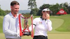 Hannah Green wint LPGA-titel met man als caddie