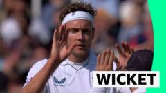Broad bowls Adair to claim five-wicket haul