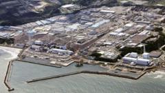 福島第一原子力発電所で、処理水の海洋放出が始まった（24日、福島）