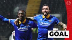 Defensive howler gifts Shrewsbury first-minute lead