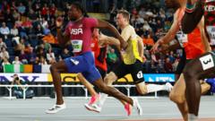 Watch: World Indoor Championships - Lyles & Coleman into 60m final, GB's Lake in high jump action