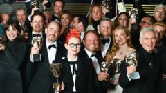 Group photo of Bafta winners