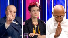 AI versions of Churchill, Kahlo and Gandhi on Question Time