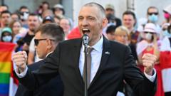 After five years in Belarus jail, opposition figure Tikhanovsky says he's not broken