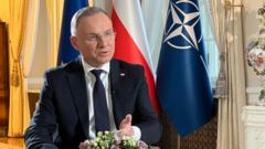 US nuclear weapons in Poland would be deterrent for Russia, Polish president tells BBC