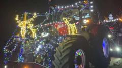 Tractors shine as 170 join a very merry motorcade