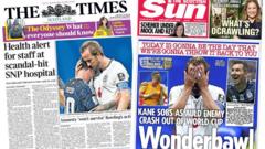 Scotland's papers: Hospital staff health alert and England exit World Cup