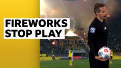 What Happened When Fireworks Disrupted Augsburg vs Dortmund Match?