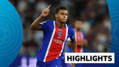 Highlights: PSG beat Aston Villa in Super Cup