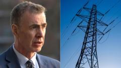 'Dim lle i beilonau' ar gyfer cysylltiadau trydan newydd - gweinidog ynni