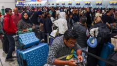 Flights in and out of Middle East cancelled and diverted after Iran strikes