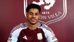 'I just want to play football' - Rashford joins Villa on loan