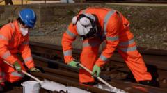 Tracks to be painted white to prevent overheating