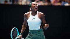 Gauff fights back to join Sabalenka in quarters