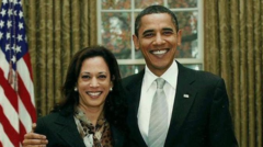 Key moments when Harris and Obama's political paths crossed