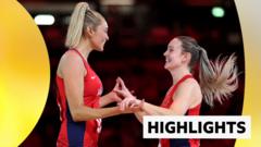 England beat Jamaica in first day of Netball Horizon Series