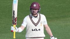 Surrey openers lay solid foundation against Kent