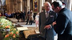 King Charles visits cathedral and LGBT memorial