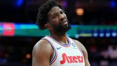 76ers star Embiid ruled out for rest of season