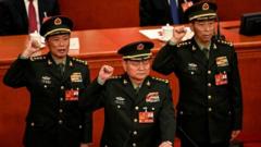 Militares de alto escalão da China