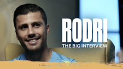 Manchester City midfielder Rodri talks football