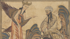 Gravura otomana que retrata Maomé. Autor desconhecido, Domínio Público.