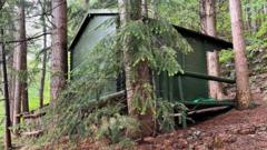 For £60K you get a cabin within 'unspoilt beauty' - but no bathroom