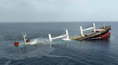 Search for survivors after Houthis sink second Red Sea cargo ship in a week