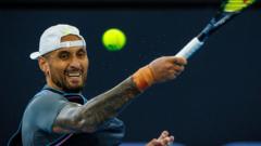 Kyrgios in ‘throbbing’ pain after singles comeback