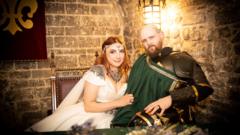 'I love the chaos' - bride's medieval wedding sparks drive for all-female combat team
