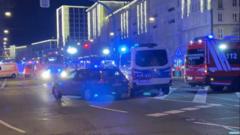 Car driven into crowd at German Christmas market, reports say