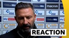 McInnes questions Donnelly dismissal in Kilmarnock loss