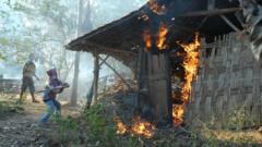 Peristiwa penyerangan dan pembakaran rumah pengikut Syiah di Sampang, Madura delapan tahun lalu.