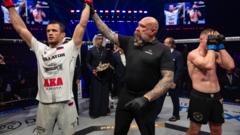 Hughes beaten by Nurmagomedov in Bellator title bout